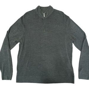 Geoffrey Beene 1/4 zip Knit Pullover Sweater XL